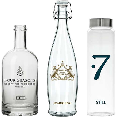 R4 Brands Custom Hotel & Restaurant Glass Ceramic Printed Bottles