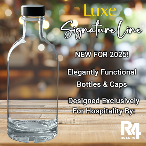 Luxe Signature Line Custom Glass Bottles, Exclusively by R4 Brands.